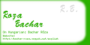 roza bachar business card